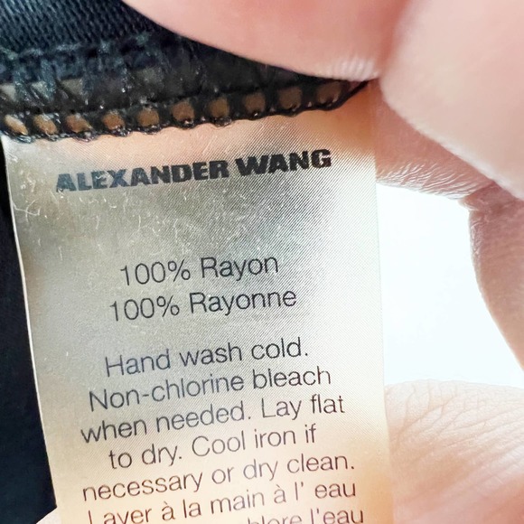 T Alexander Wang Black T-Shirt Dress scoop neck tshirt Size Medium - Picture 5 of 9